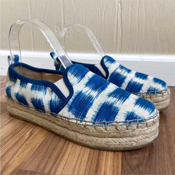 SAM EDELMAN Ikat Print Espadrilles Slip On Platform - Picture 12 of 15